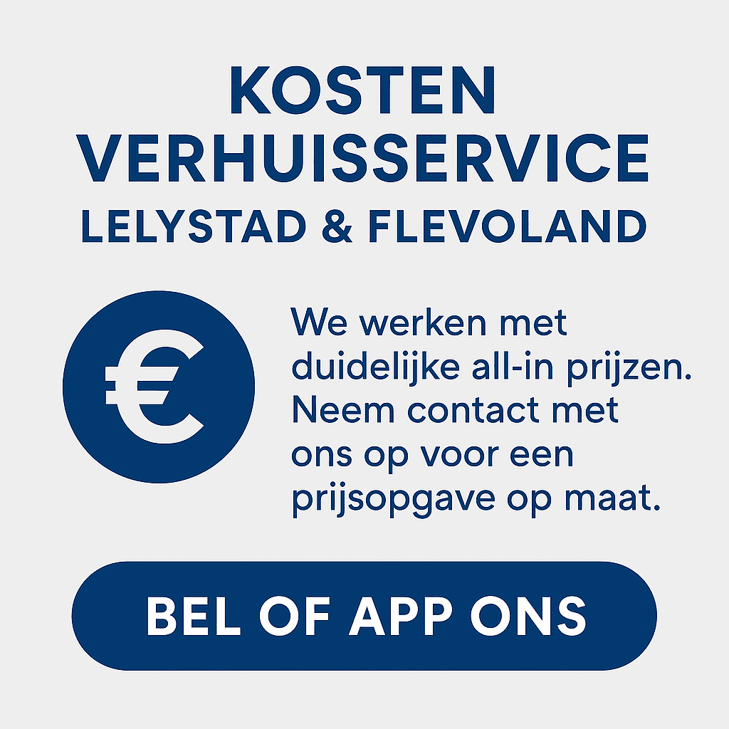 Kosten Verhuizing Lelystad